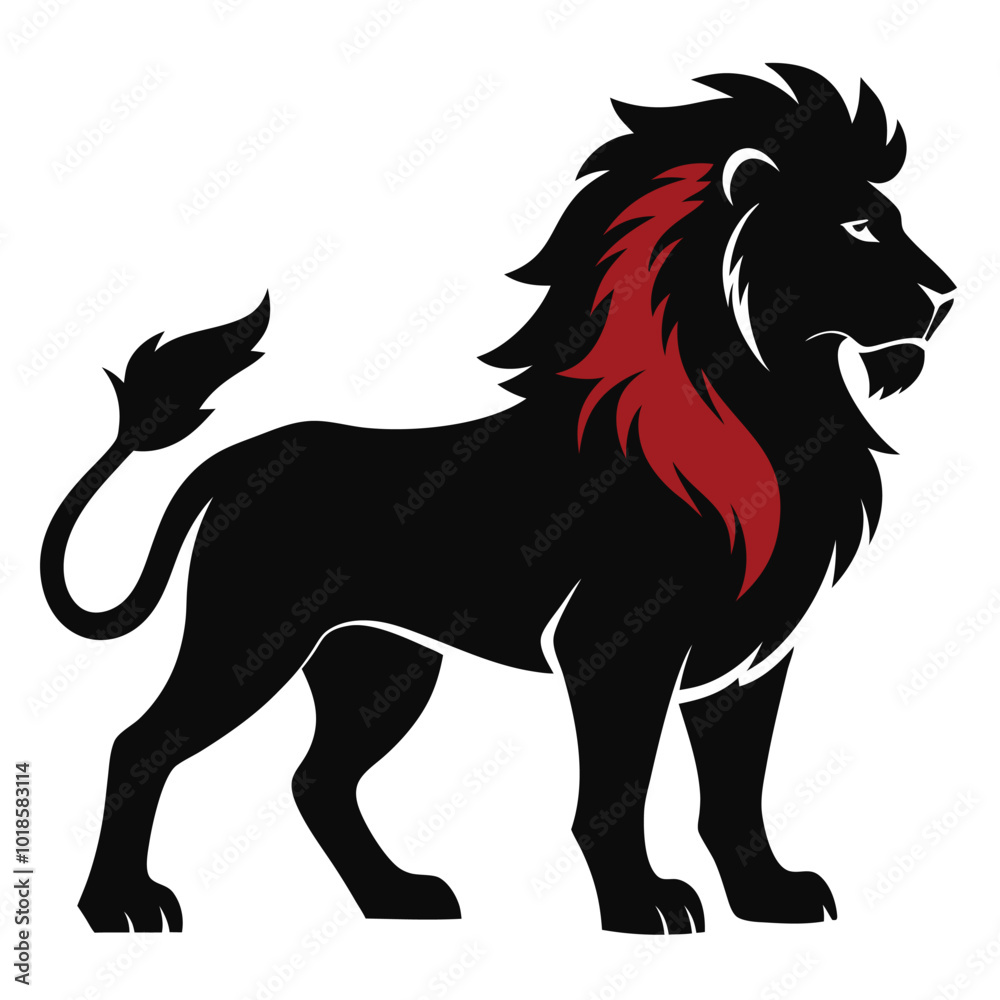 Lion animal vector silhouette Lion animal vector silhouette
