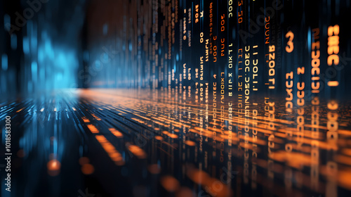 Flowing tech data with futuristic vibes