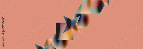 Fluid color geometric shapes abstract background. Vector Illustration For Wallpaper, Banner, Background, Card, Book Illustration, landing page