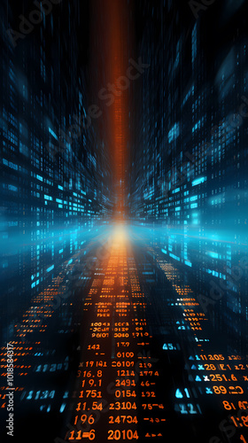 Flowing tech data with futuristic vibes