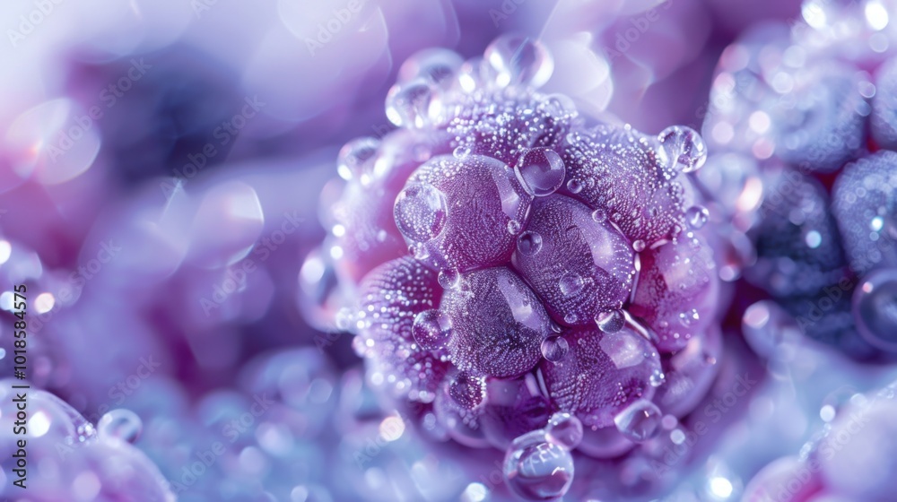 Close-up X-ray of a whole blackberry, white background, beads of water, frosted glass effect, intricate and sharp, macro focus. Close-up X-ray of a whole blackberry, white background, beads of water, frosted glass effect, intricate and sharp, macro focus.