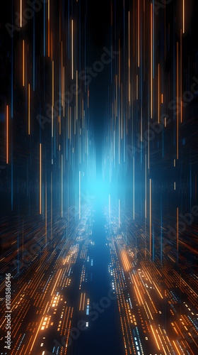 Flowing tech data with futuristic vibes