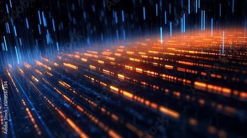 Flowing tech data with futuristic vibes