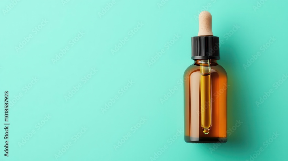 Hair oil in glass dropper bottle with compostable label, sustainable beauty, eco-friendly packaging innovation Hair oil in glass dropper bottle with compostable label, sustainable beauty, eco-friendly packaging innovation
