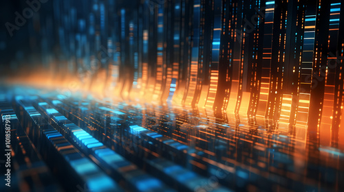 Flowing tech data with futuristic vibes