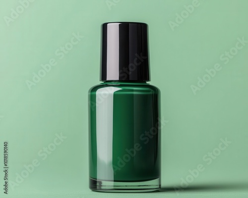 Vegan nail polish in recyclable glass bottle, sustainable beauty, eco-conscious packaging for nails