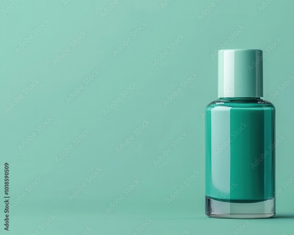 Vegan nail polish in recyclable glass bottle, sustainable beauty, eco-conscious packaging for nails