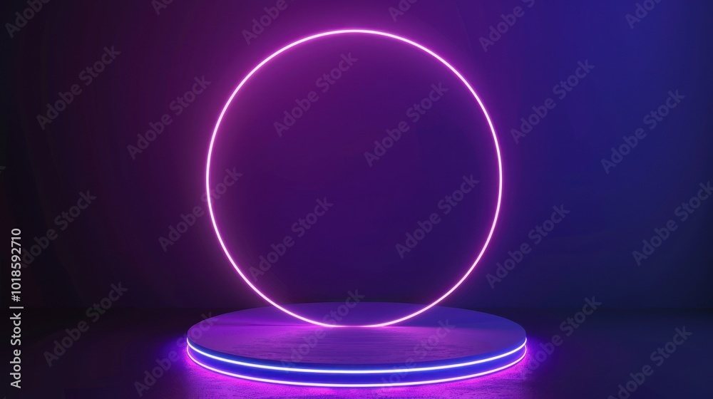 Neon Circle & Platform Neon Circle & Platform