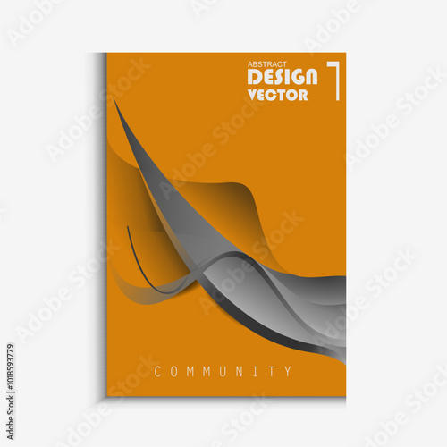 abstract gradient poster background vector. Minimalist style cover template with dynamic perspective 3d geometric shapes collection. Ideal design for social media, covers, banners, flyers.