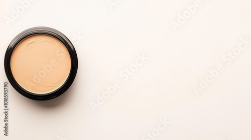 Dewy foundation with light coverage in simple packaging, minimalist makeup, glowing skin