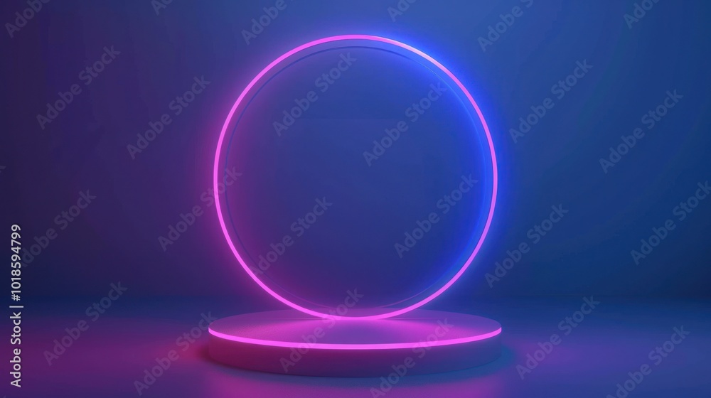 Abstract Neon Circle Abstract Neon Circle