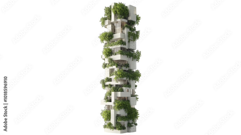 Modern Vertical Garden Building Design Concept Modern Vertical Garden Building Design Concept