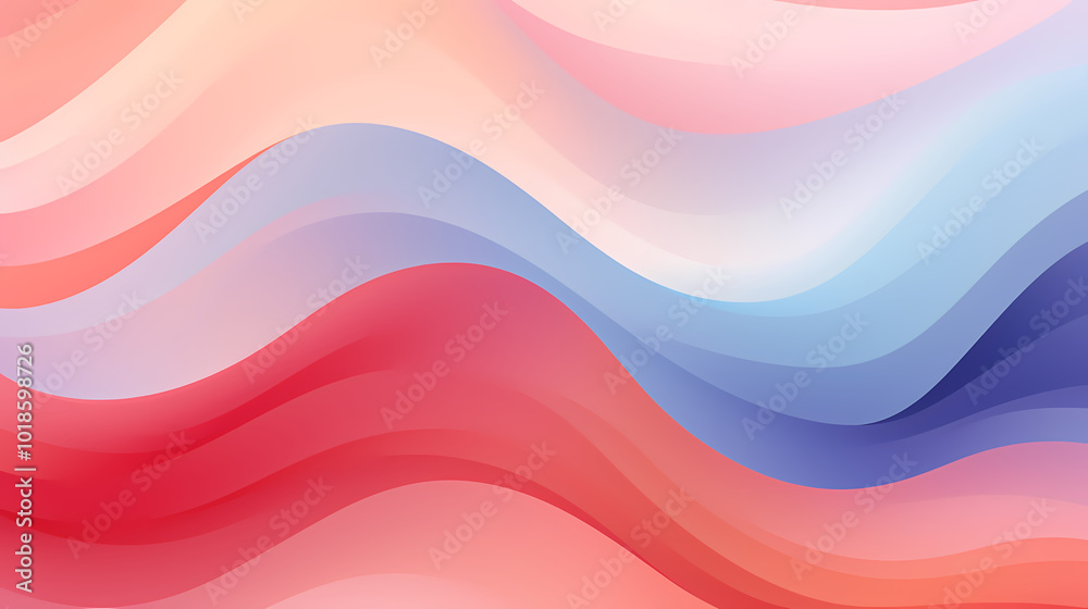 Soft colorful gradient waves background Soft colorful gradient waves background