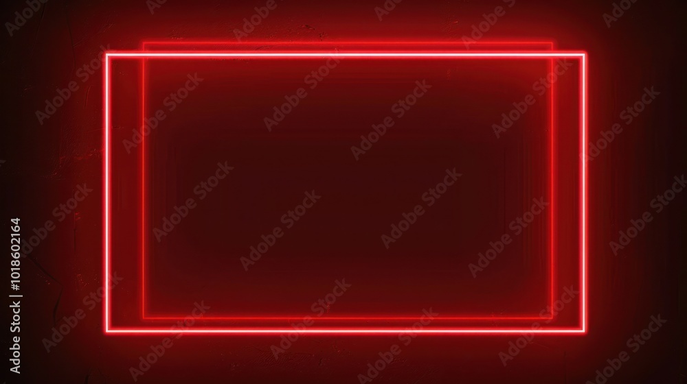 Red Neon Light Frame Red Neon Light Frame