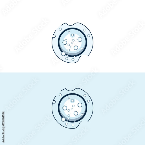 bubble logo icon vector template