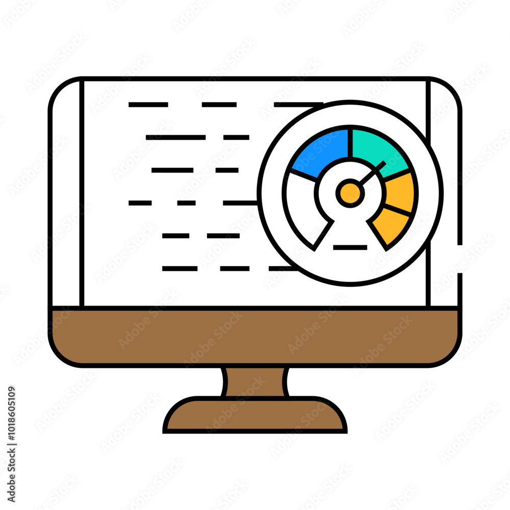 performance optimization software line icon vector. performance optimization software sign. isolated symbol illustration