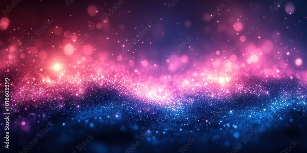 Abstract Sparkle Background with Pink and Blue Hues, Glimmering and Shimmering for a Festive and Magical Design Abstract Sparkle Background with Pink and Blue Hues, Glimmering and Shimmering for a Festive and Magical Design