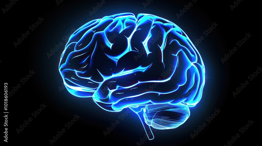 Glowing Human Brain Glowing Human Brain
