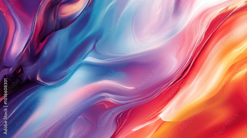 A colorful abstract background with fluid shapes and flowing lines, providing a vibrant backdrop for design and digital art projects