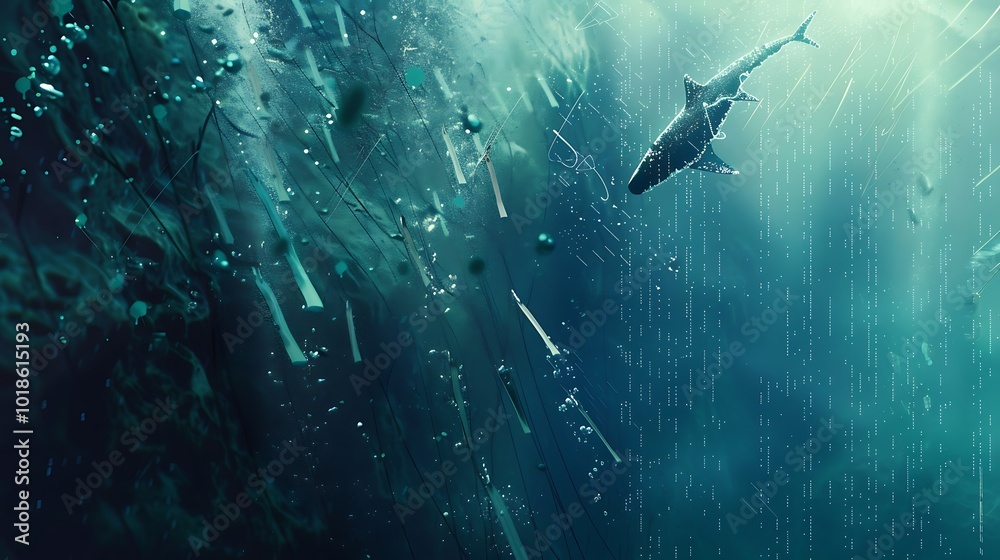 Fototapeta premium Dive into the depths of digital innovation and futuristic advancements. 