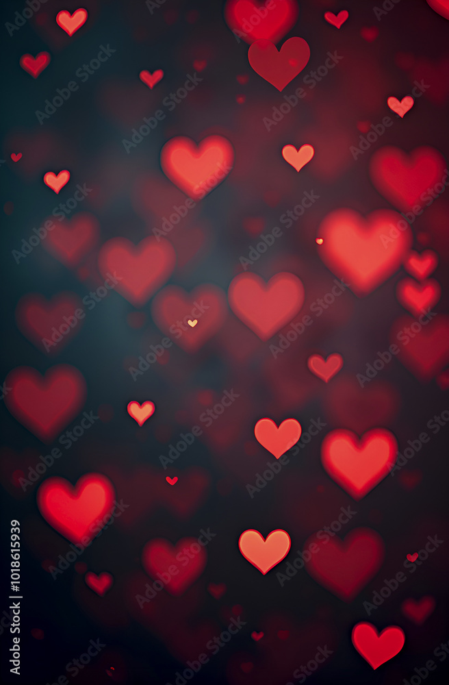red hearts clear and in space on a black background, wallpaper, background, valentine red hearts clear and in space on a black background, wallpaper, background, valentine