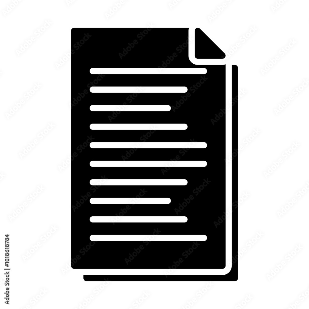 Icon representing business documents and paperwork. Icon representing business documents and paperwork.