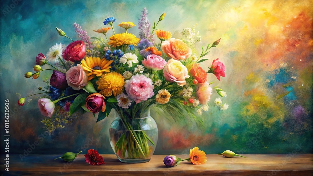 Obraz premium background impressionism painting style