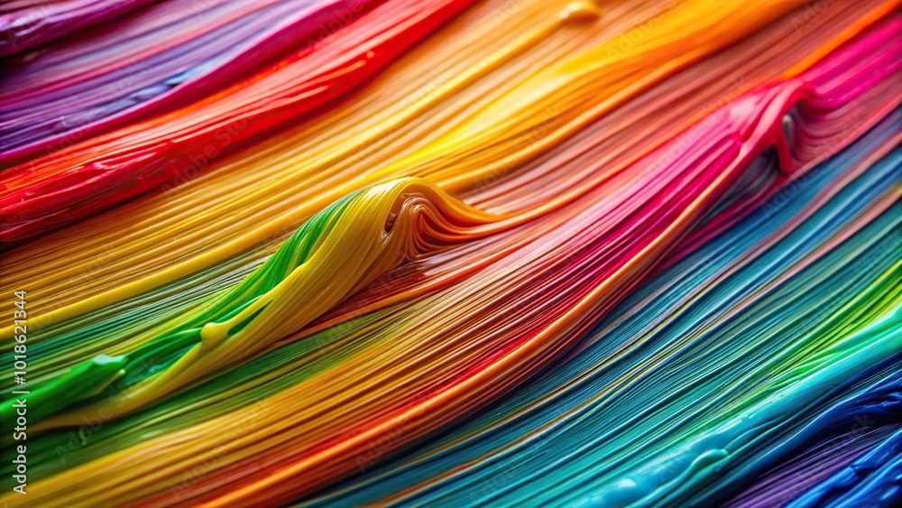 background of multicolored streaks of paint Macro background of multicolored streaks of paint Macro