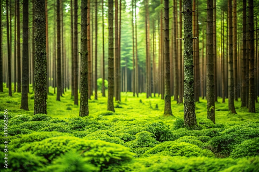 Fototapeta premium background texture of lush green forest