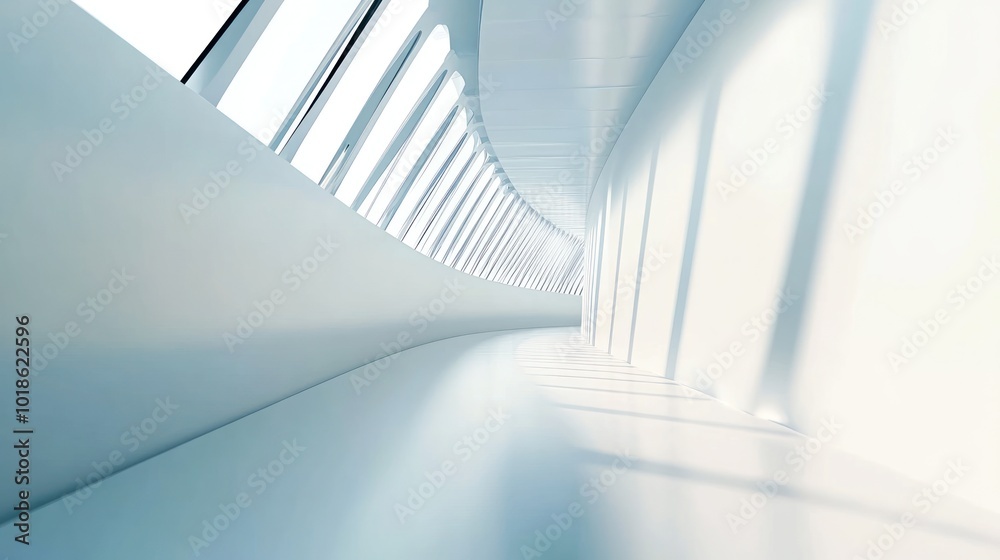 Obraz premium White Corridor with Light