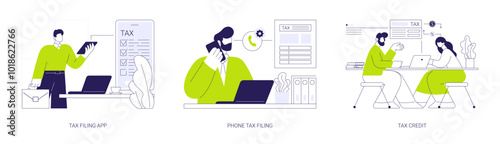 Budget planning abstract concept vector illustrations.