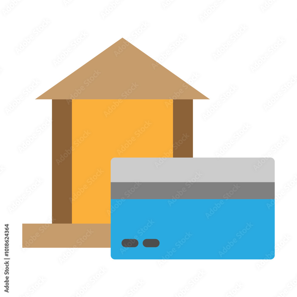 Credit Card Vector Flat Icon Design Credit Card Vector Flat Icon Design