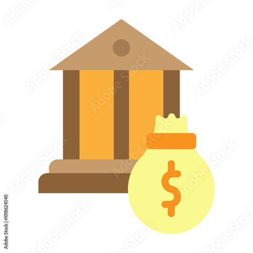 Loan Vector Flat Icon Design