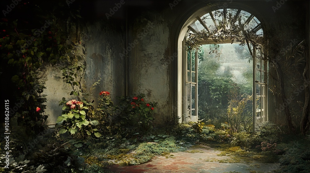 Overgrown Ruins: A Glimpse into a Forgotten Garden Overgrown Ruins: A Glimpse into a Forgotten Garden
