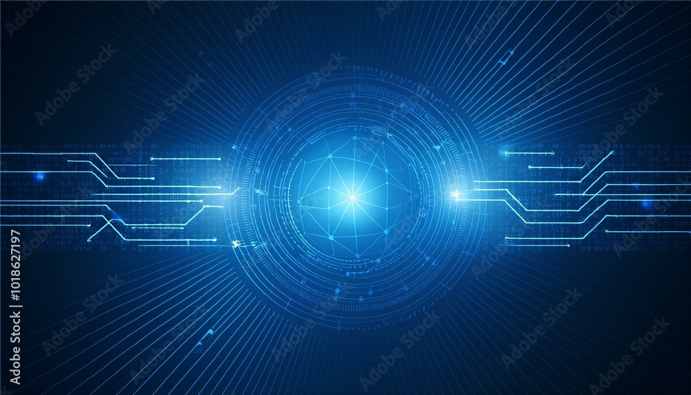 Obraz premium Abstract technology communication concept vector background