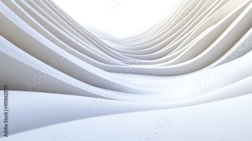 Abstract White Architectural Design