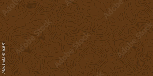 Seamless pattern with lines Topographic map. Geographic mountain relief. Abstract lines background.