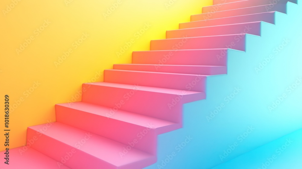 Abstract Stairway to Success Abstract Stairway to Success