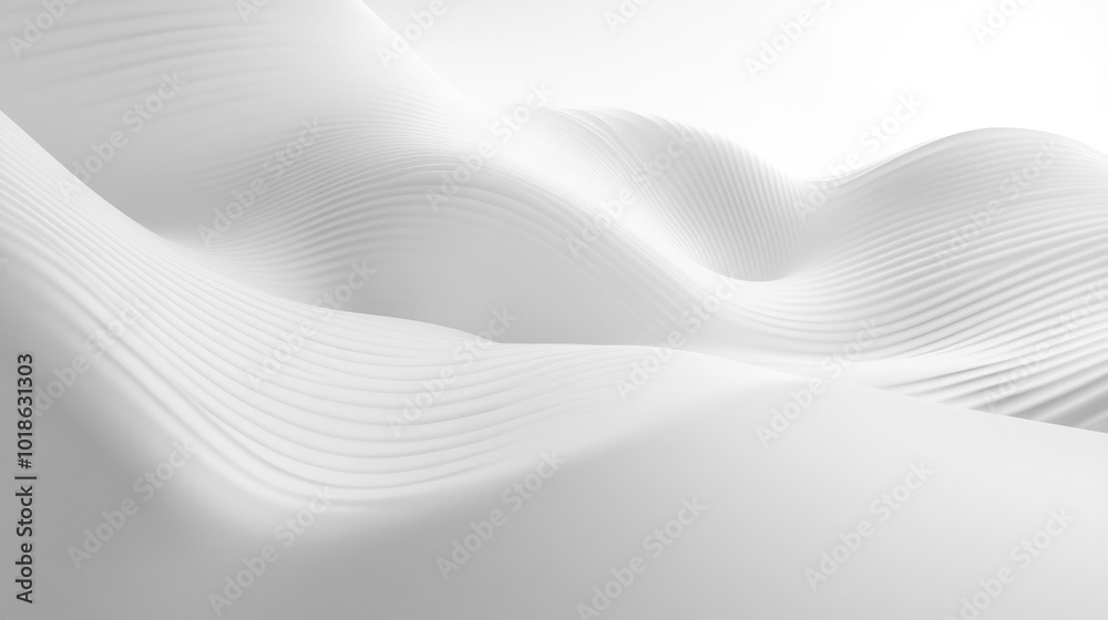Abstract White Waves Abstract White Waves