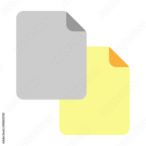Copy Vector Flat Icon Design