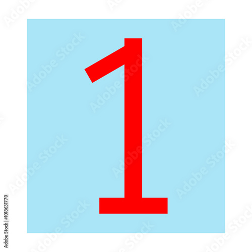 Number Vector Flat Icon Design