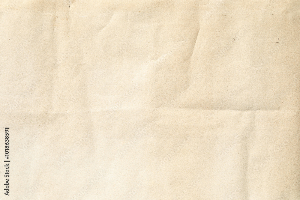 Crumpled Old yellow paper with folded crease Crumpled Old yellow paper with folded crease