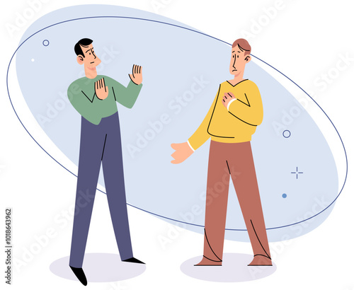 Antisocial vector illustration. Solitary activities can provide respite from demands society and reduce feelings isolation Withdrawn behavior can be manifestation underlying psychological distress