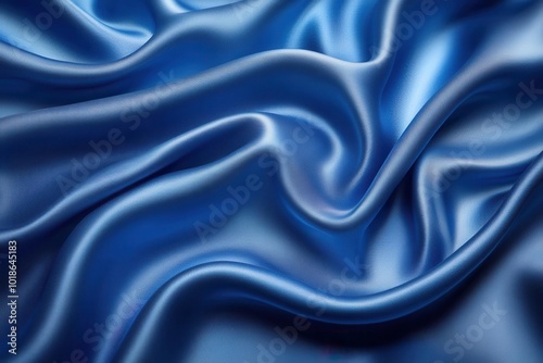 luxurious blue silk background smooth satin fabric cascading in waves creating an elegant and refined visual perfect for beauty and cosmetics branding