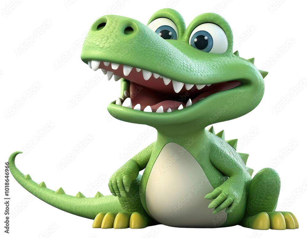 Fototapeta premium PNG Dinosaur reptile cartoon animal.