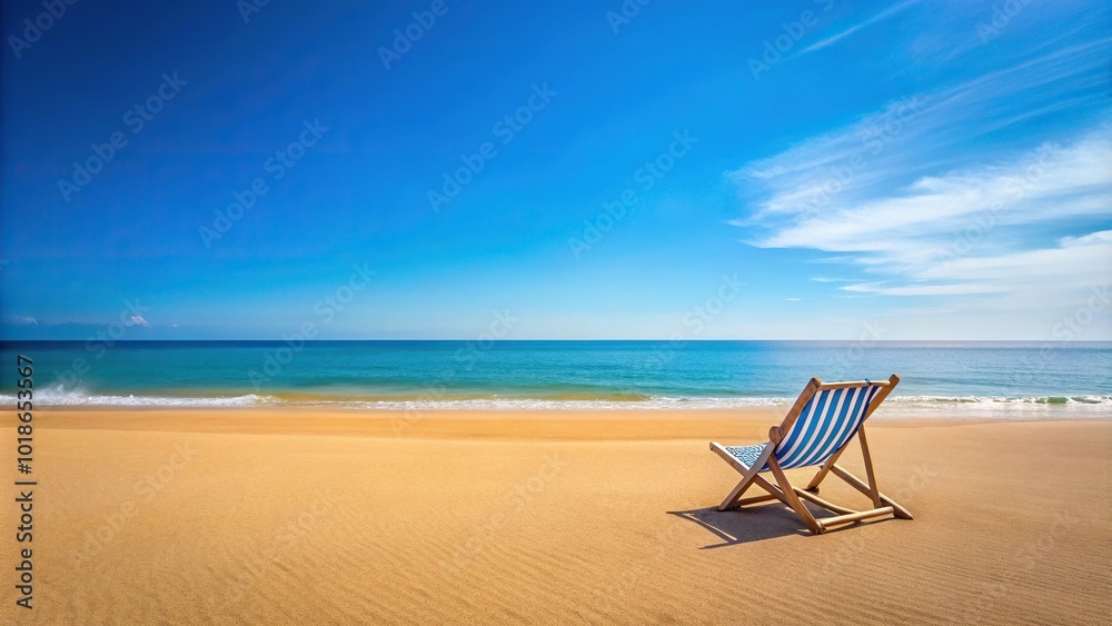 Beachfront leisure scene with minimalist design Beachfront leisure scene with minimalist design