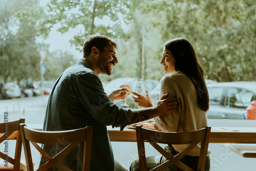 Couple enjoying a delightfu...