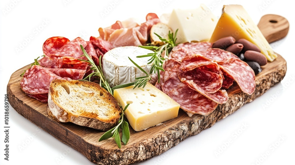 Assorted Charcuterie Board with Cheese and Meats Assorted Charcuterie Board with Cheese and Meats