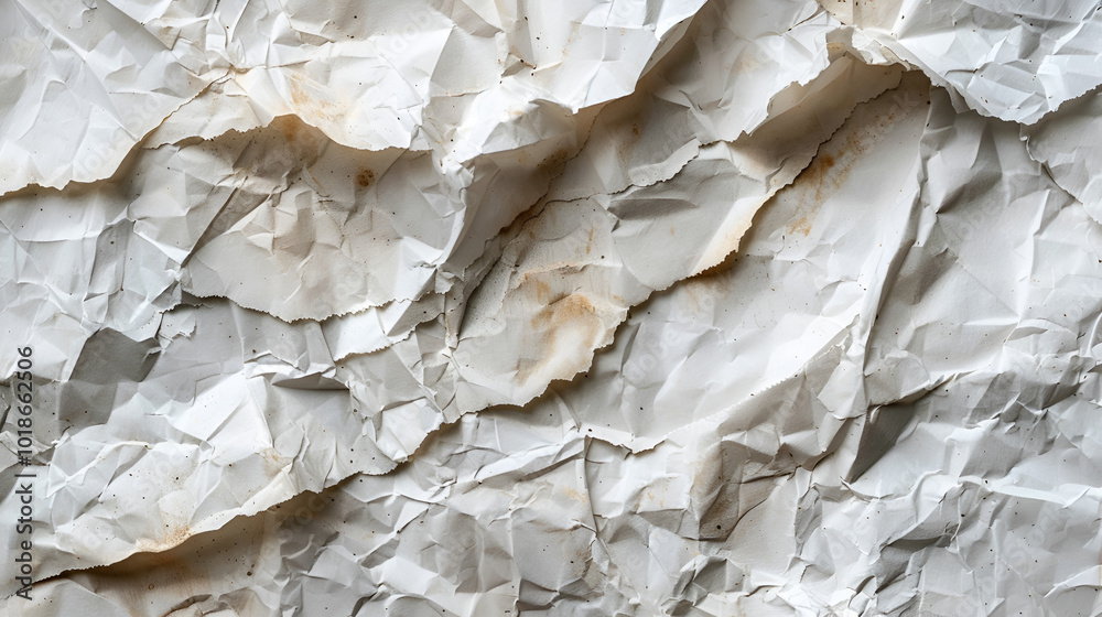 Textured background of crumpled newspapers for copy space 