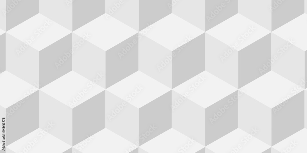 Minimal Vector geometric cube hexagon surface texture design. white block cubic mete glossy thin smooth structure isometric grid banner wallpaper. Minimal Vector geometric cube hexagon surface texture design. white block cubic mete glossy thin smooth structure isometric grid banner wallpaper.